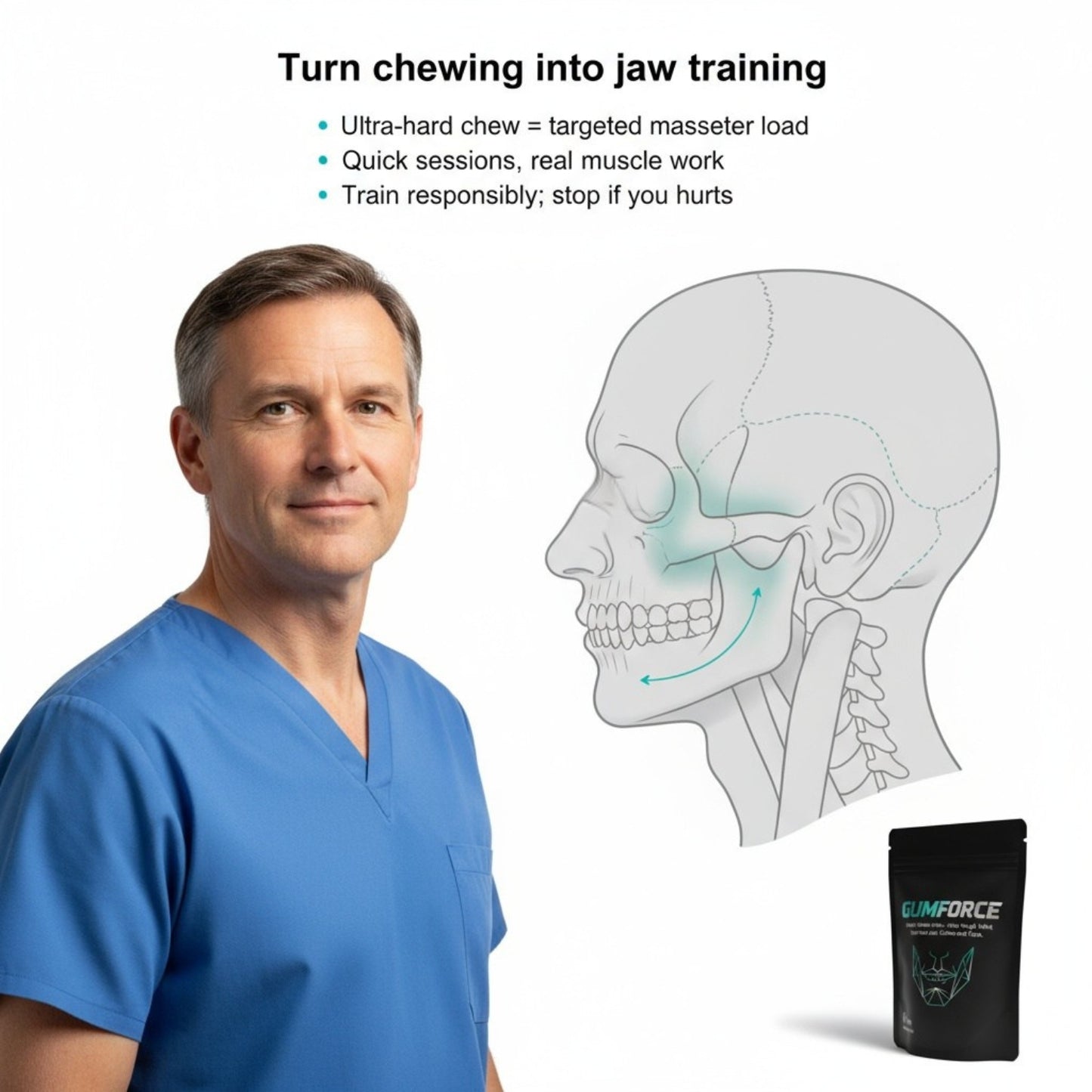 GUMFORCE™ Ultra-Hard Jawline Trainer